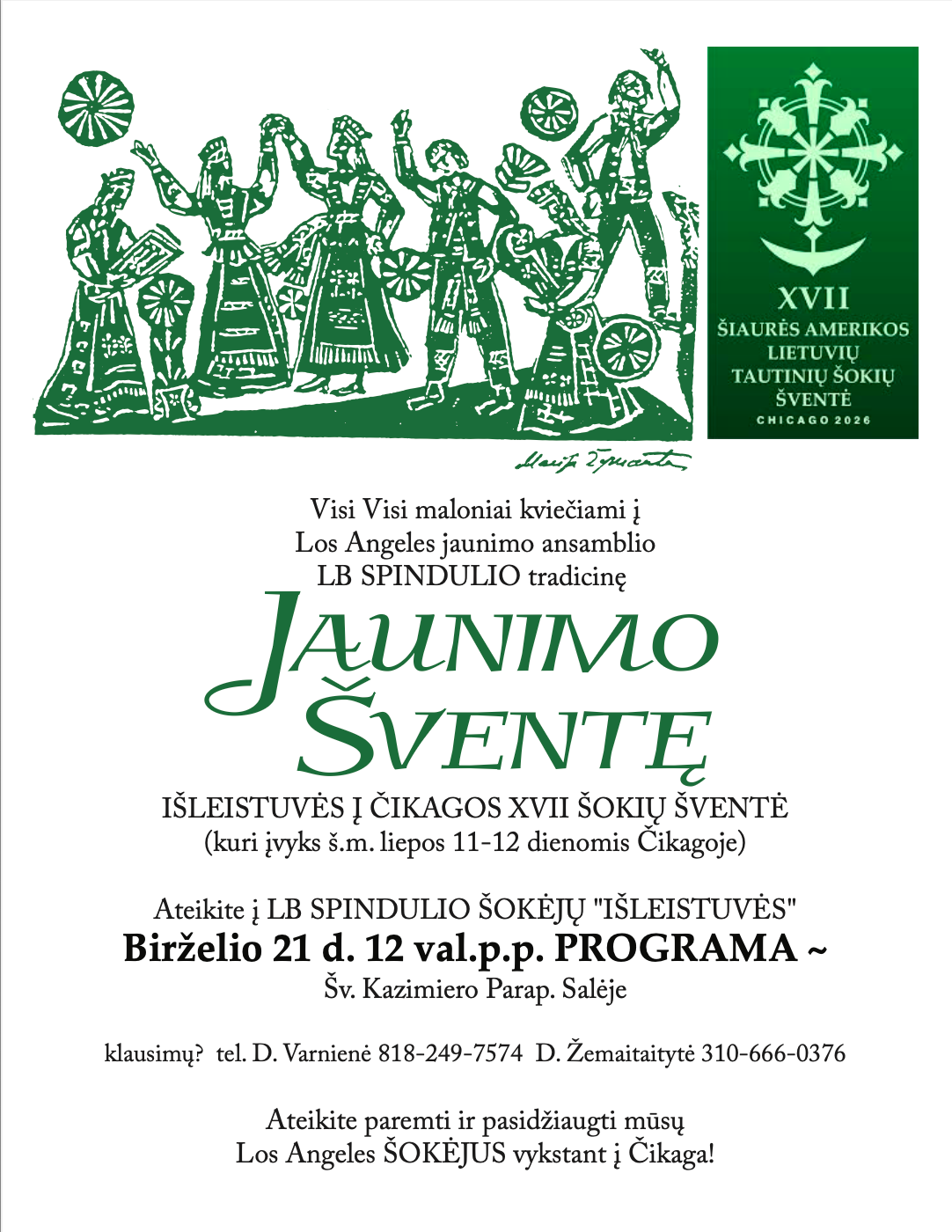 LA spindulio svente