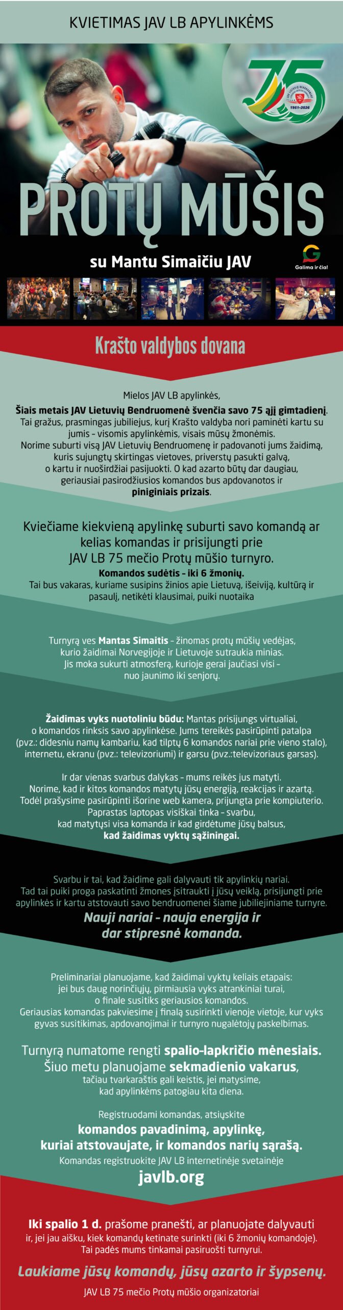 Protmusis JAV LB 75